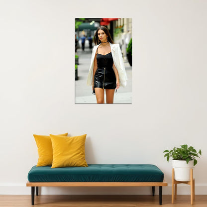Emily Ratajkowski Cinema Actress Model Artist Poster Wall Art Print Home Wall Decor - xonomax