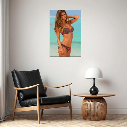 Nina Agdal Celebrity Beauty Model Cinema Actress Poster Wall Art Print Home Wall Decor - xonomax