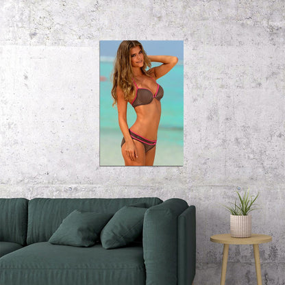 Nina Agdal Celebrity Beauty Model Cinema Actress Poster Wall Art Print Home Wall Decor - xonomax