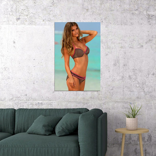 Nina Agdal Celebrity Beauty Model Cinema Actress Poster Wall Art Print Home Wall Decor - xonomax
