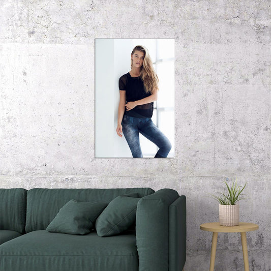 Nina Agdal Celebrity Model Movie Actress Poster Wall Art Print Home Wall Decor - xonomax