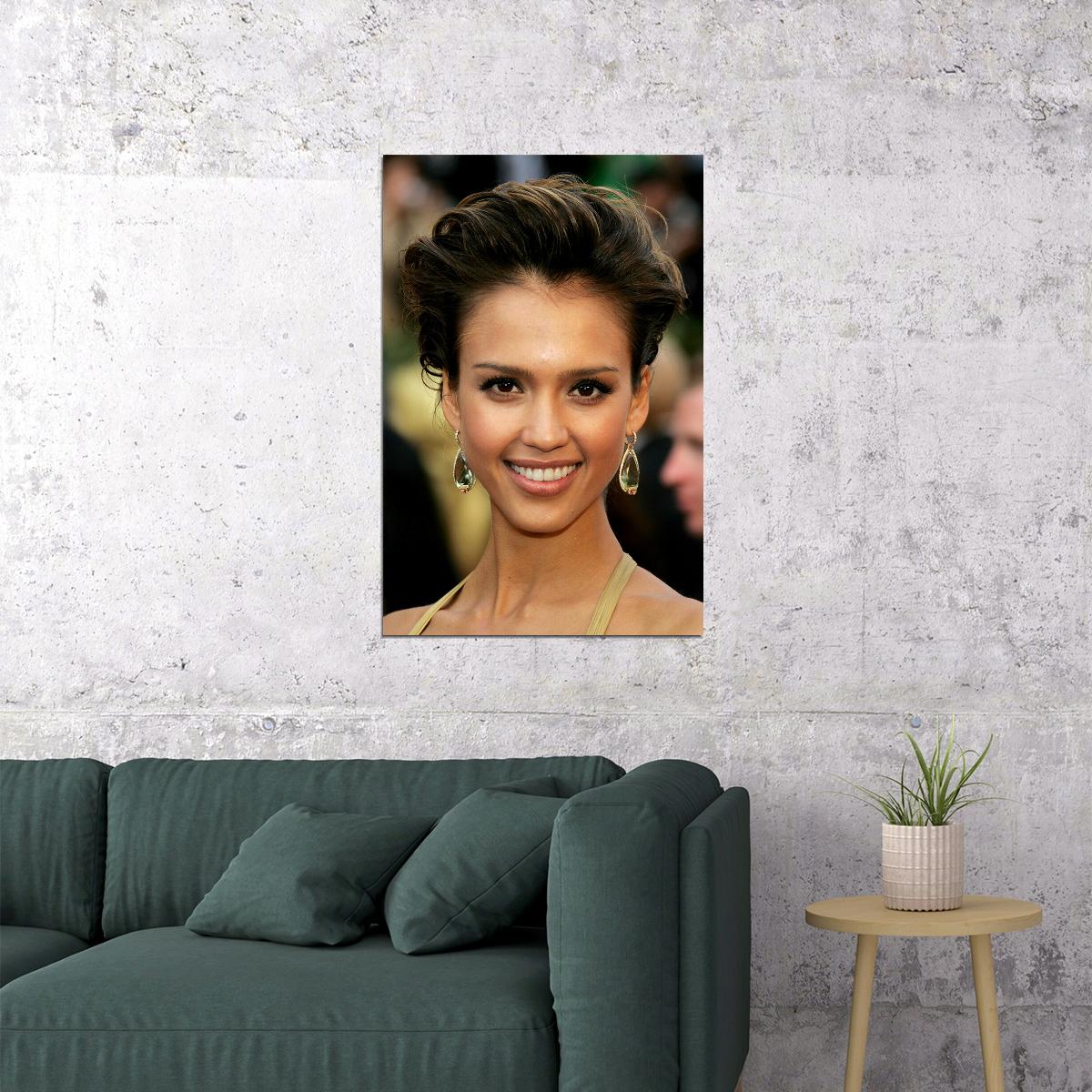 Jessica Alba Celebrity Cinema Actress Artist Poster Wall Art Print Home Wall Decor
