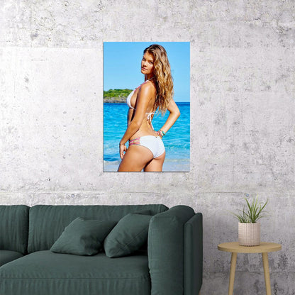 Nina Agdal Celebrity Model Movie Actor Poster Wall Art Print Home Wall Decor - xonomax
