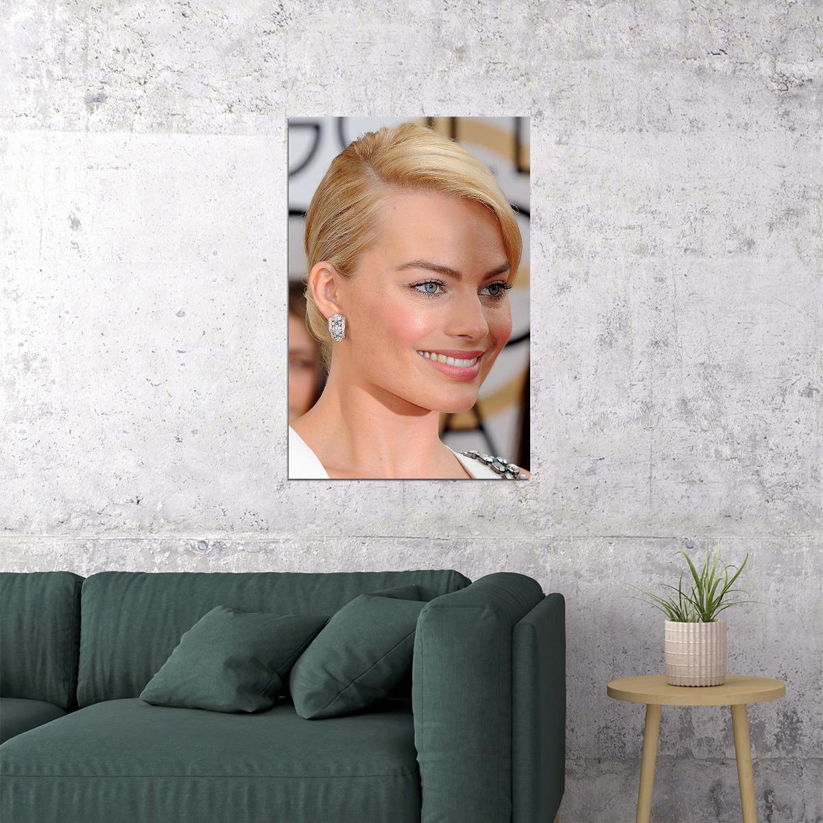 Morgot Robbie Movie Actor Beauty Artist Poster Wall Art Print Home Wall Decor - xonomax