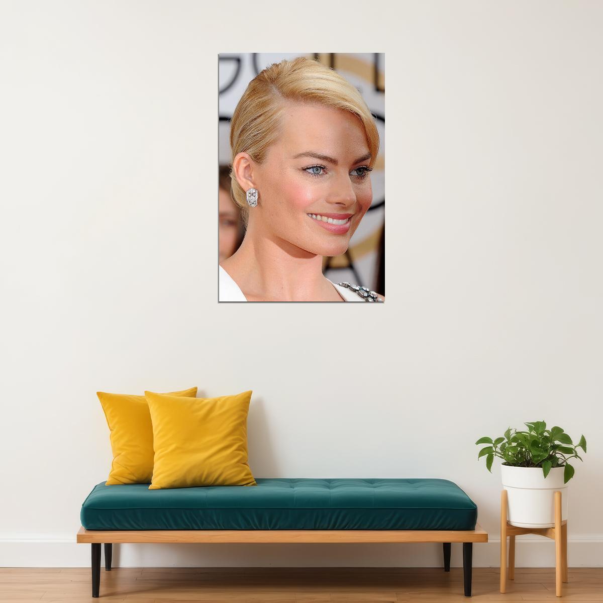 Morgot Robbie Movie Actor Beauty Artist Poster Wall Art Print Home Wall Decor - xonomax