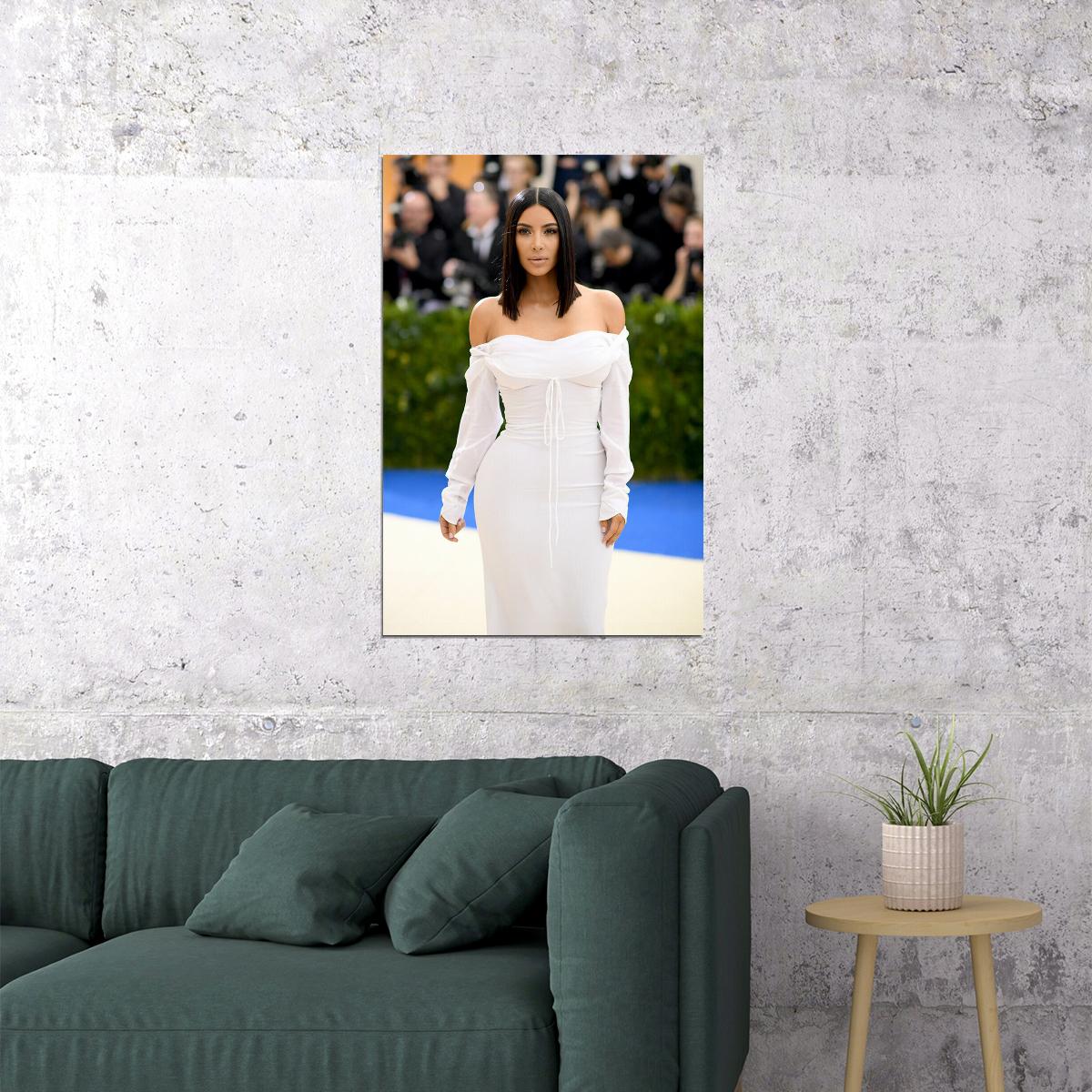 Kim Kardashian West Business Woman Actress Poster Wall Art Print Home Wall Decor - xonomax