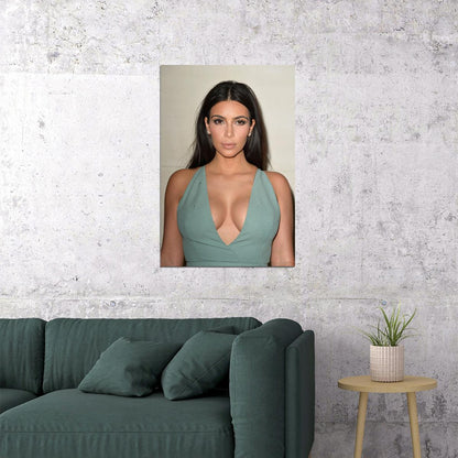 Kim Kardashian West Business Woman Model Poster Wall Art Print Home Wall Decor - xonomax
