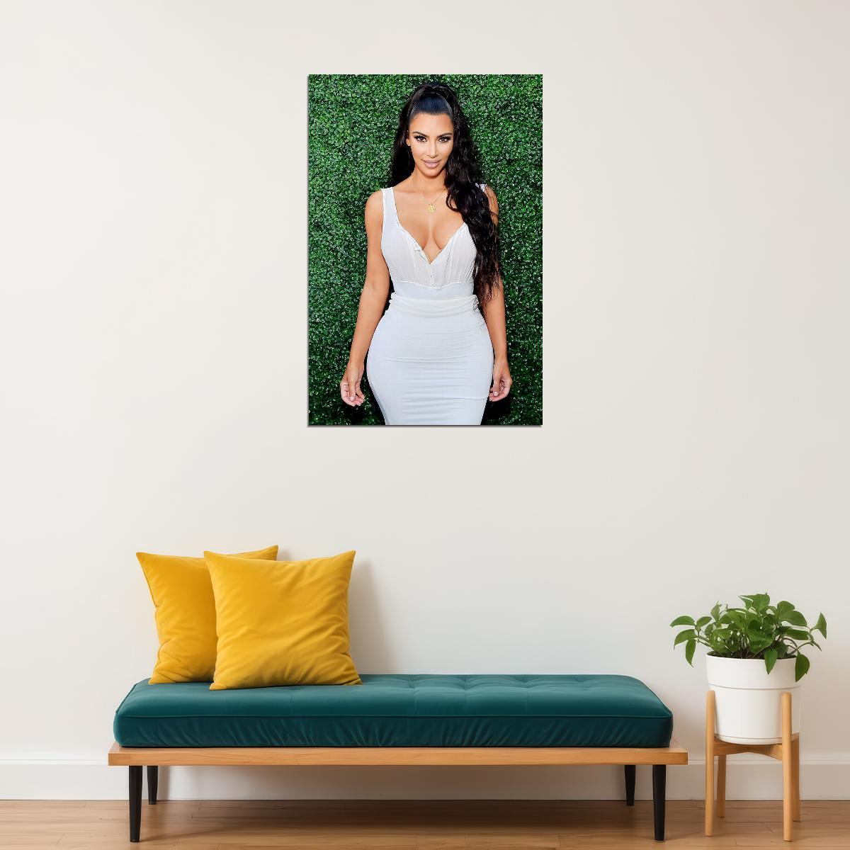 Kim Kardashian Woman Movie Actress Designer Poster Wall Art Print Home Wall Decor - xonomax