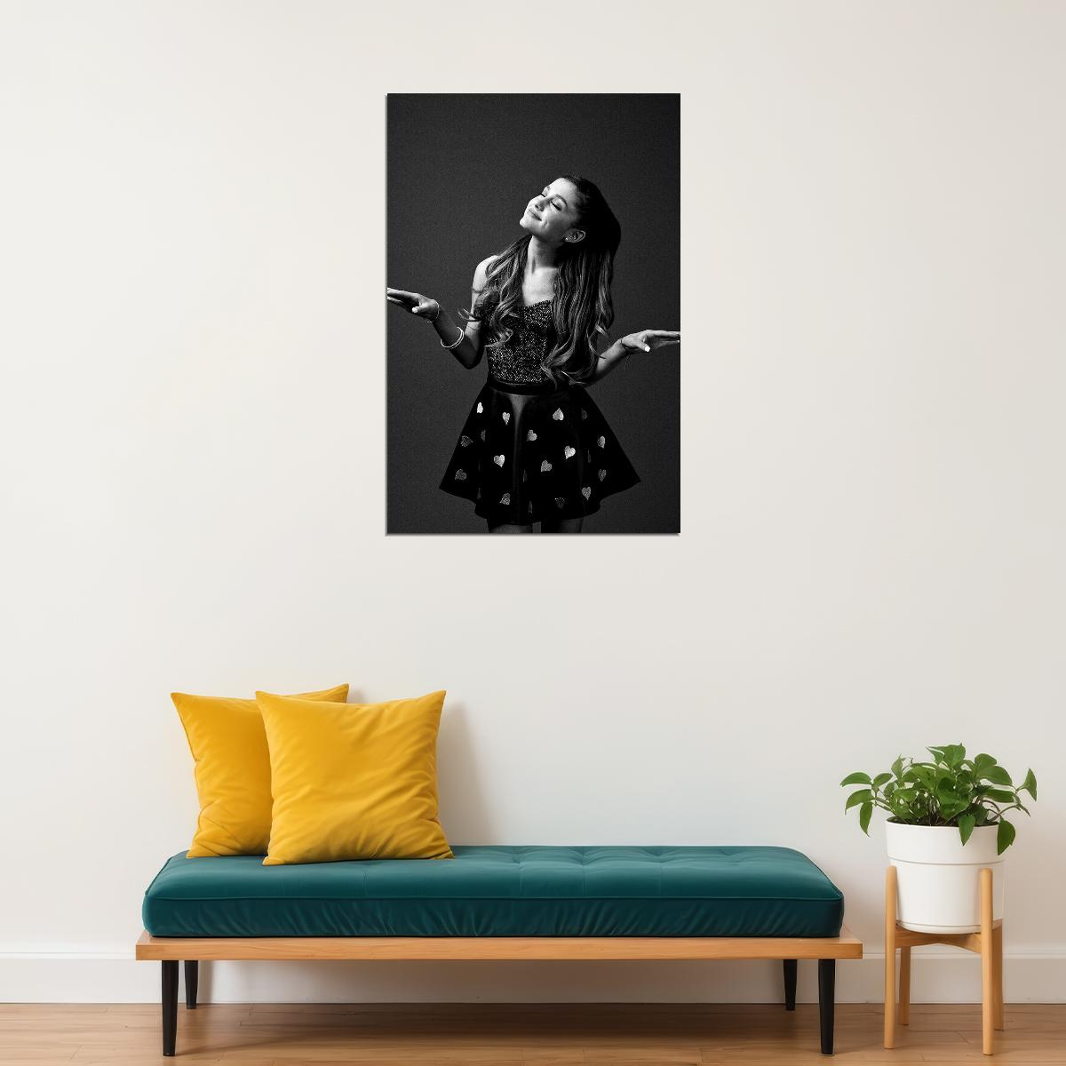 Ariana Grande Celebrity Musician Rap Singer Poster Wall Art Print Home Wall Decor - xonomax