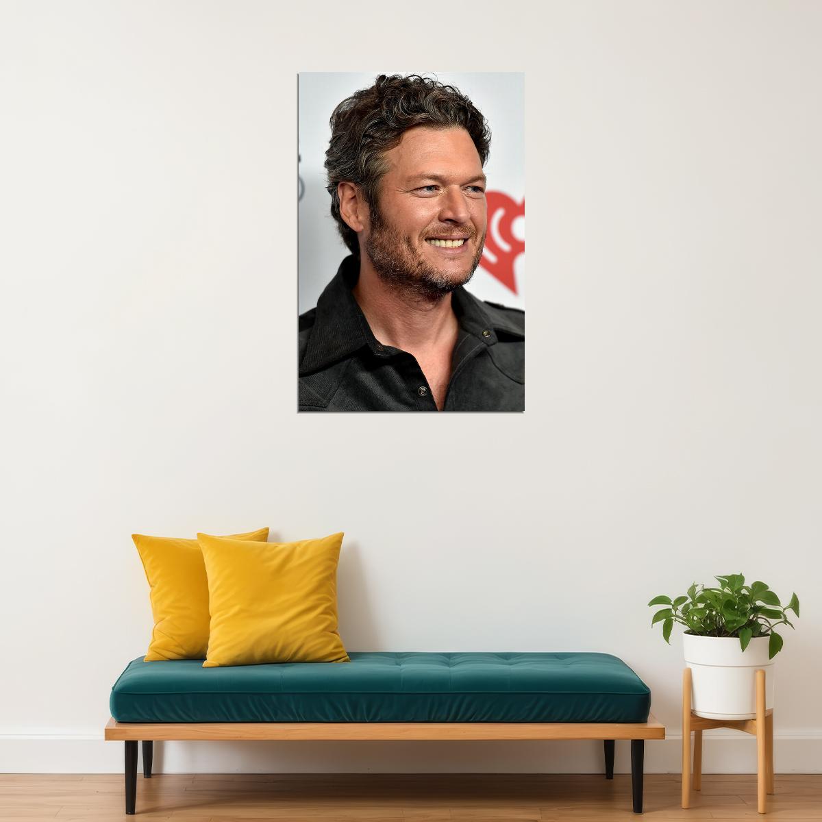 Blake Shelton Celebrity Musician Singer Music Poster Wall Art Print Home Wall Decor - xonomax
