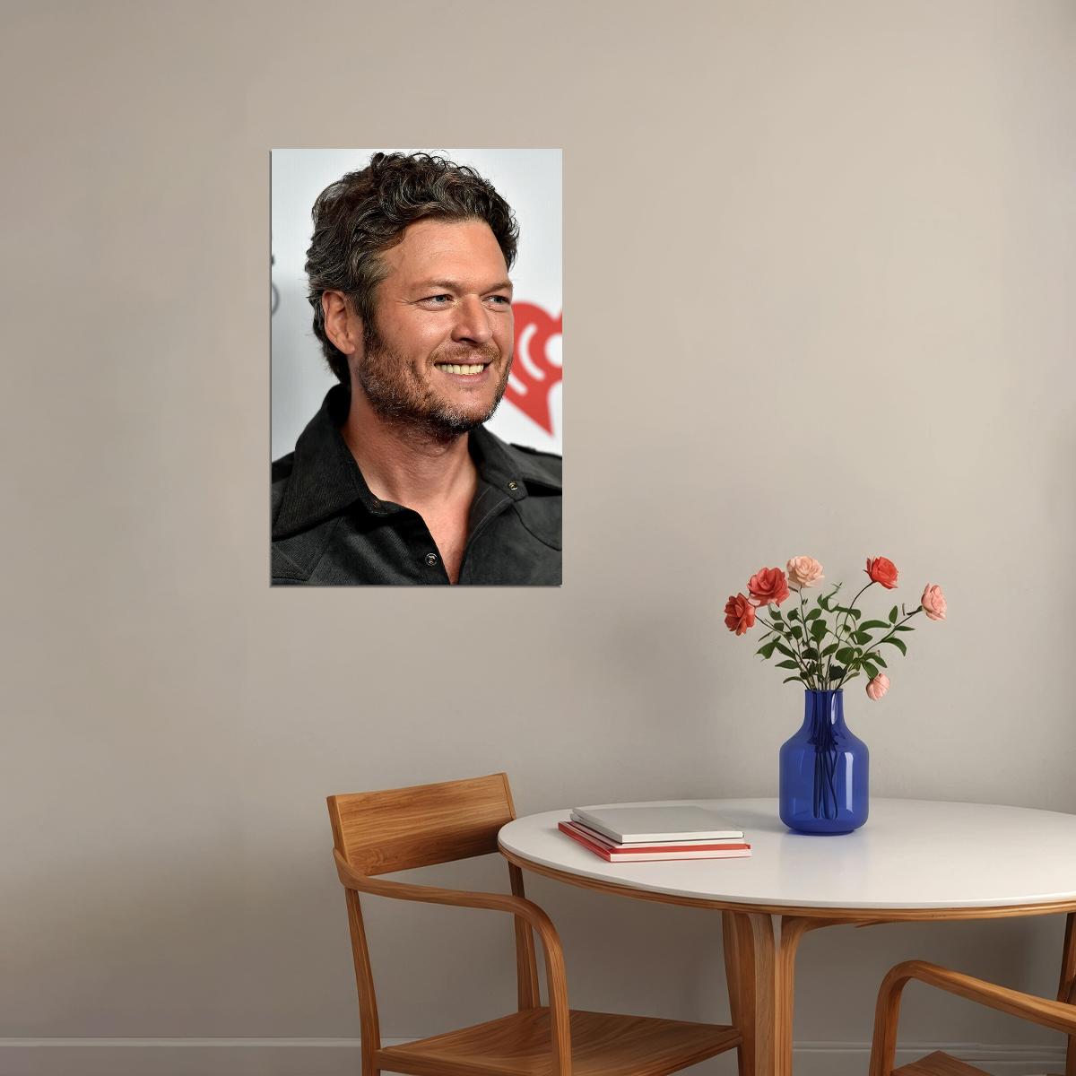 Blake Shelton Celebrity Musician Singer Music Poster Wall Art Print Home Wall Decor - xonomax