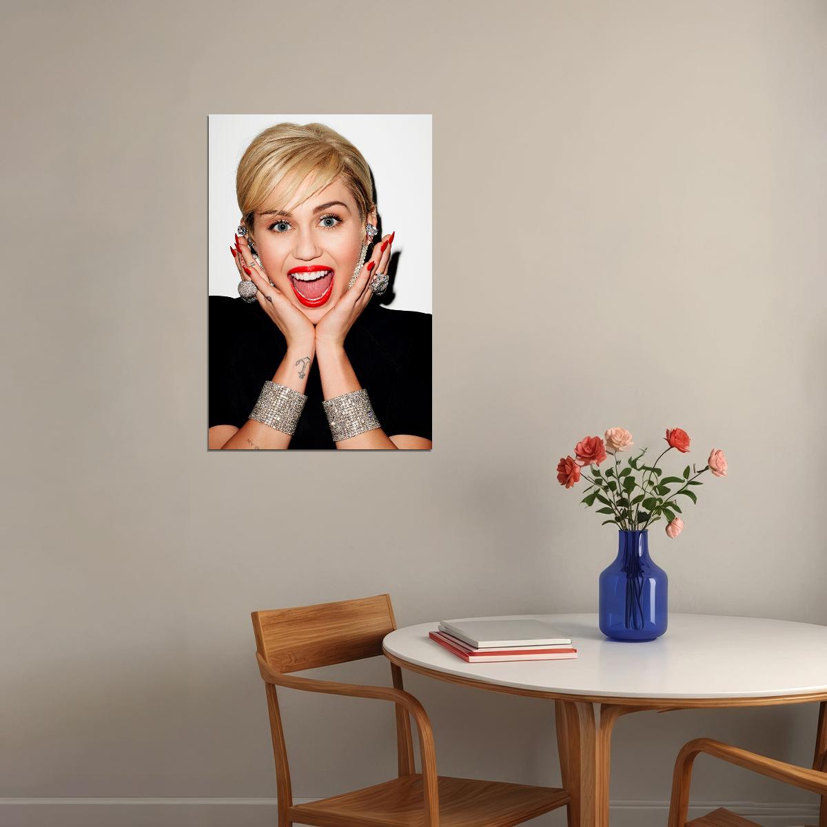 Miley Cyrus Celebrity Singer Cinema Actor Poster Wall Art Print Home Wall Decor - xonomax