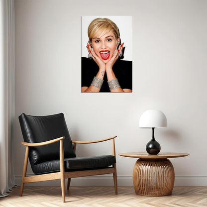 Miley Cyrus Celebrity Singer Cinema Actor Poster Wall Art Print Home Wall Decor - xonomax