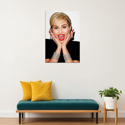 Miley Cyrus Celebrity Singer Cinema Actor Poster Wall Art Print Home Wall Decor - xonomax