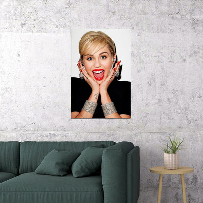 Miley Cyrus Celebrity Singer Cinema Actor Poster Wall Art Print Home Wall Decor - xonomax