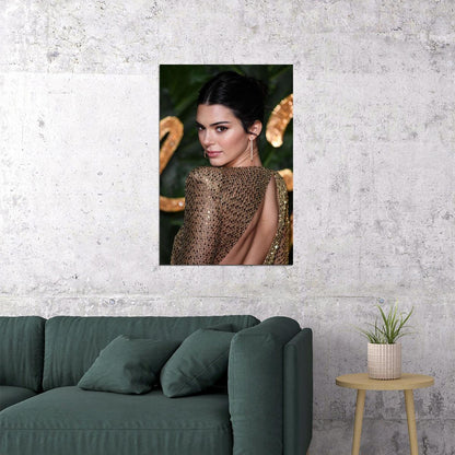 Kendall Jenner Beauty Model Movie Actor Poster Wall Art Print Home Wall Decor - xonomax