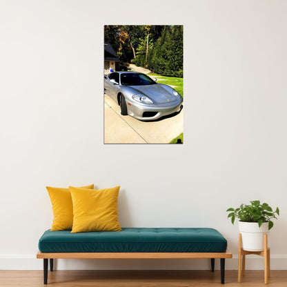 Ferrari 360 Modena Sports Car Luxury Car Racing Car Poster Wall Art Print Home Wall Decor - xonomax