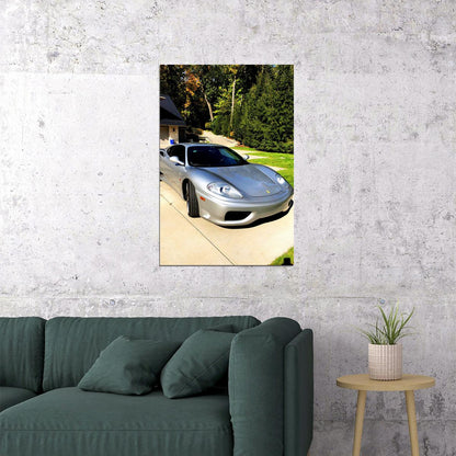 Ferrari 360 Modena Sports Car Luxury Car Racing Car Poster Wall Art Print Home Wall Decor - xonomax