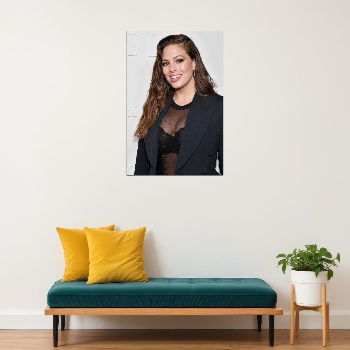 Ashley Graham Female Presenter Fashion Model Poster Wall Art Print Home Wall Decor - xonomax