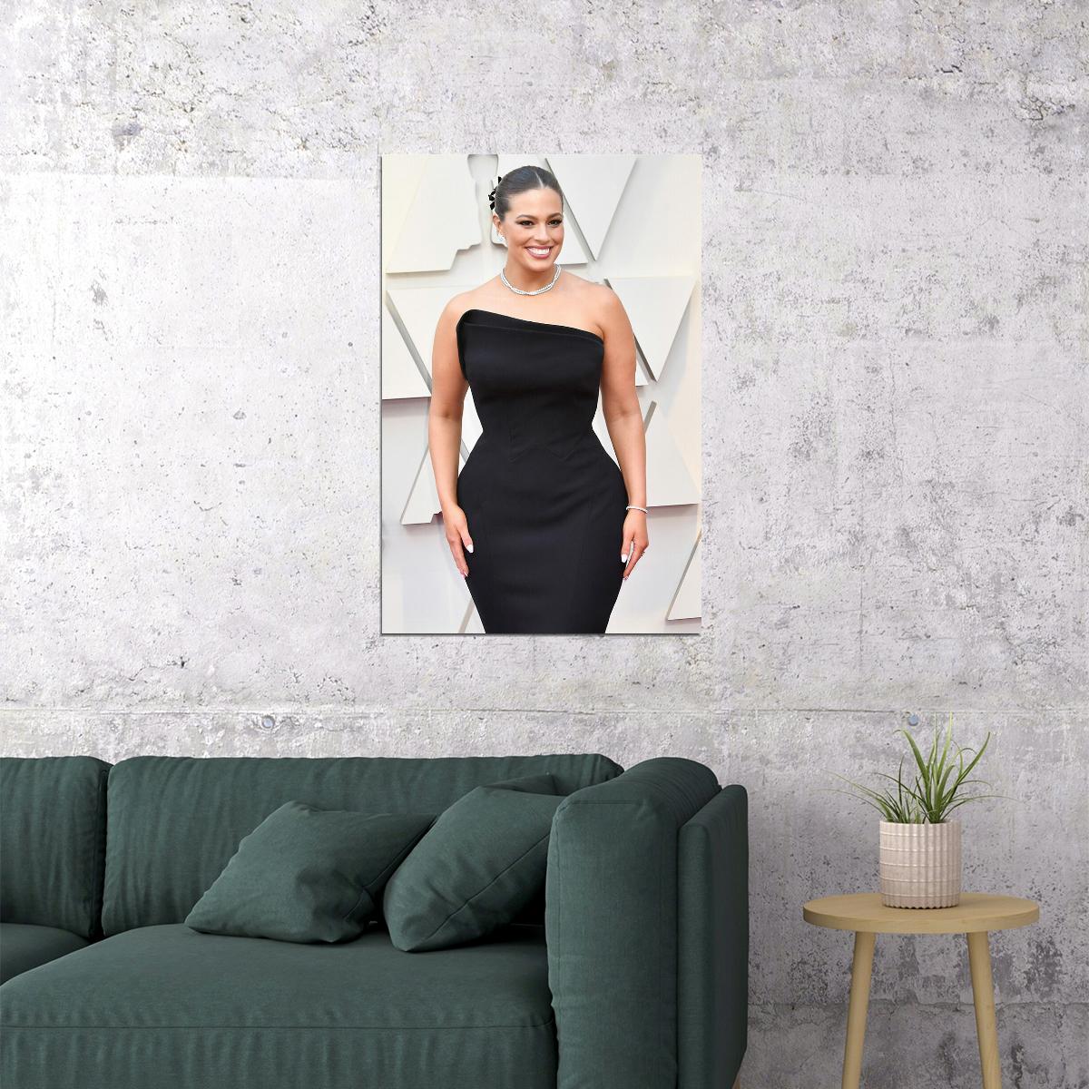 Ashley Graham Female Presenter Attractive Model Poster Wall Art Print Home Wall Decor - xonomax