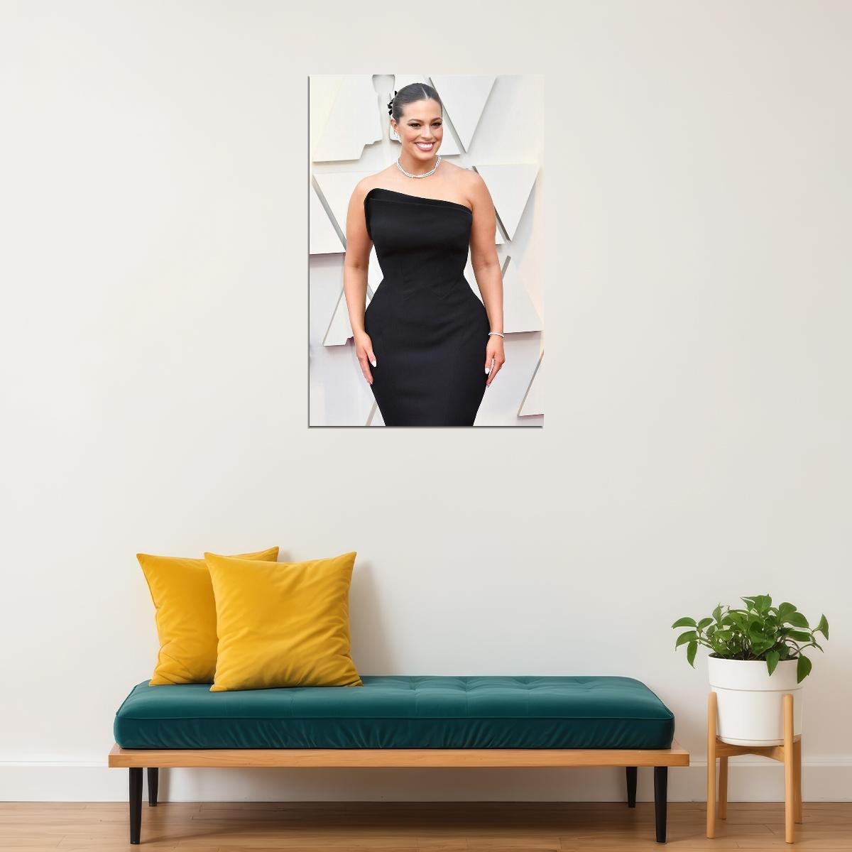Ashley Graham Female Presenter Attractive Model Poster Wall Art Print Home Wall Decor - xonomax