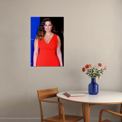 Ashley Graham Famous Female Presenter Beauty Model Poster Wall Art Print Home Wall Decor - xonomax