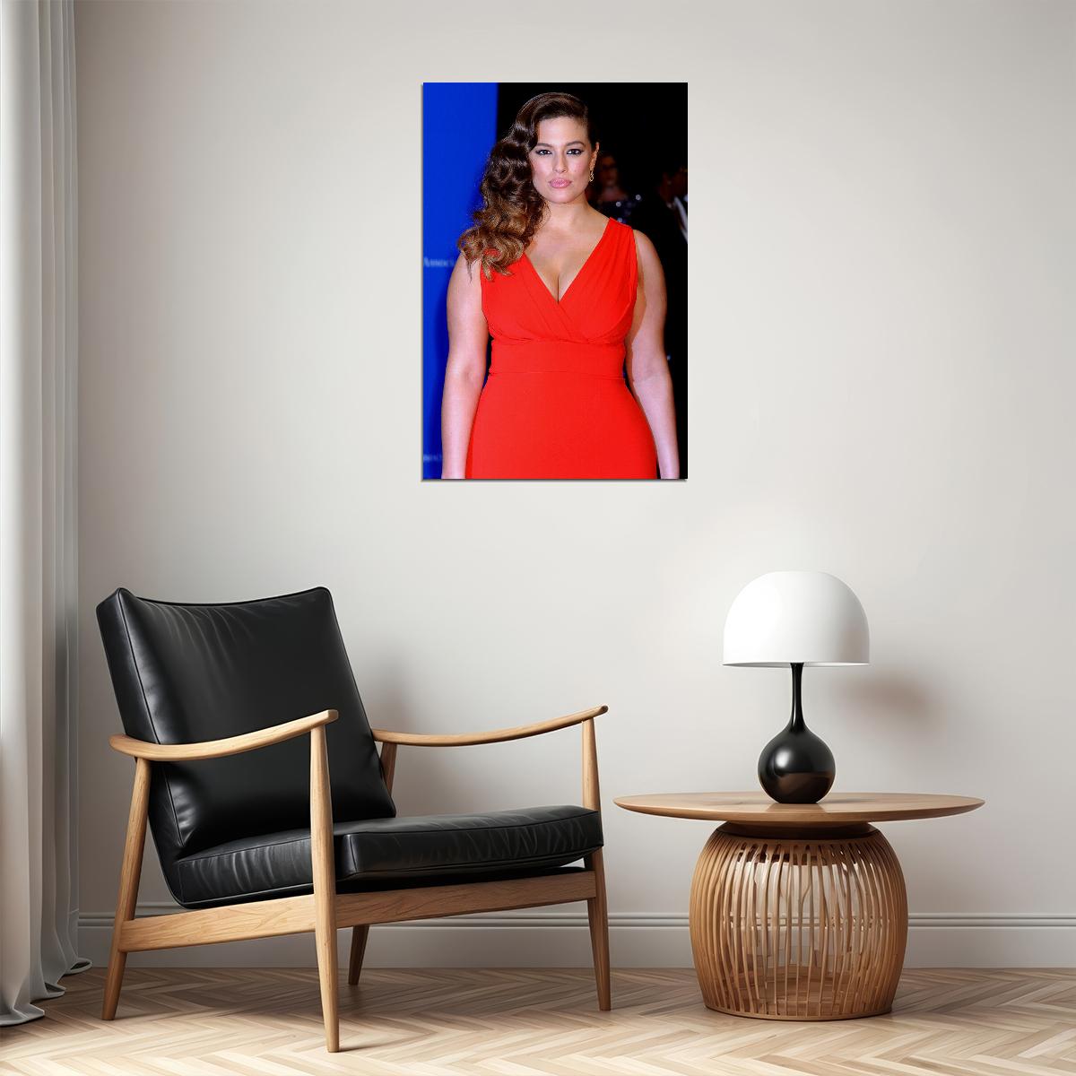Ashley Graham Famous Female Presenter Beauty Model Poster Wall Art Print Home Wall Decor - xonomax