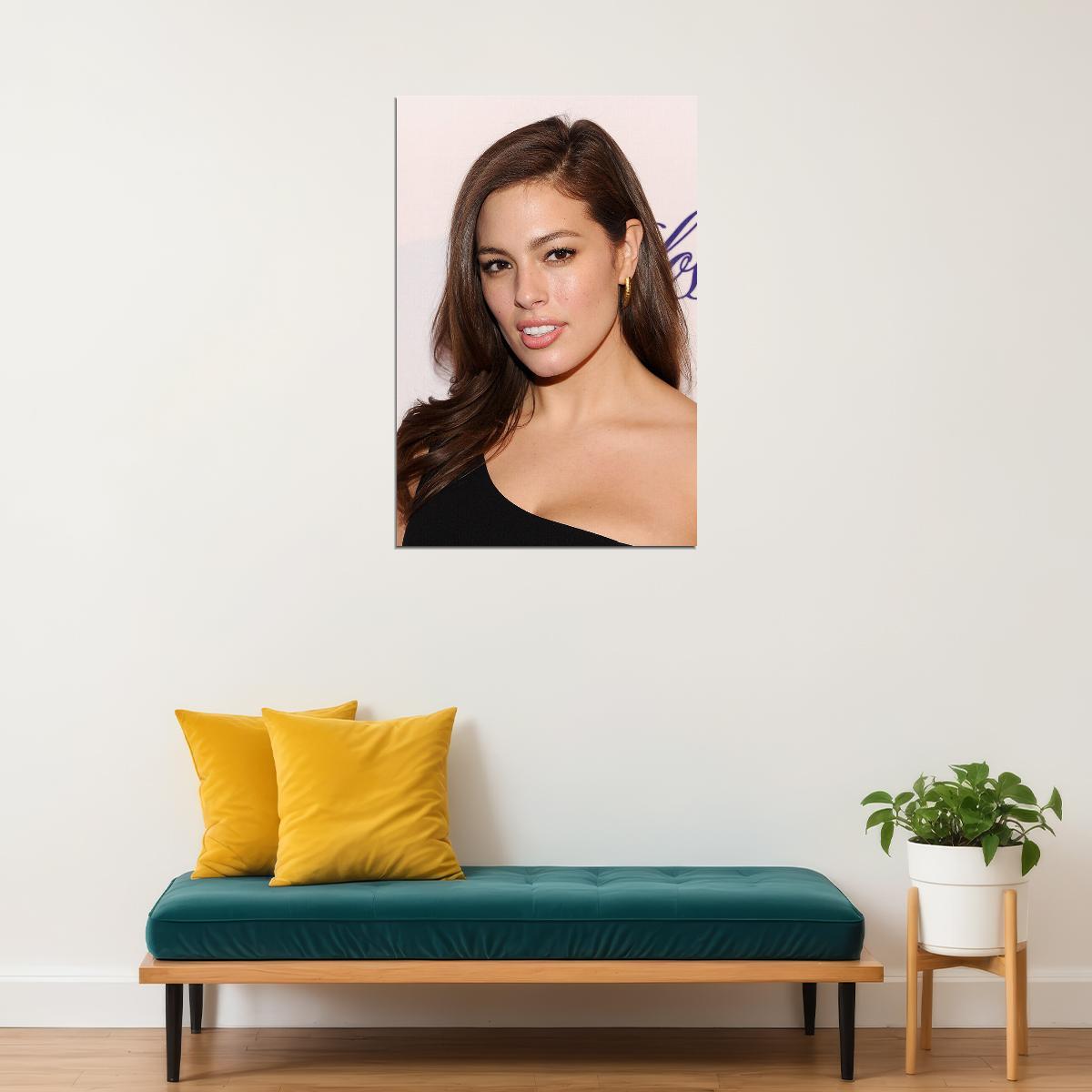 Ashley Graham Famous Female Presenter Sexy Model Poster Wall Art Print Home Wall Decor - xonomax