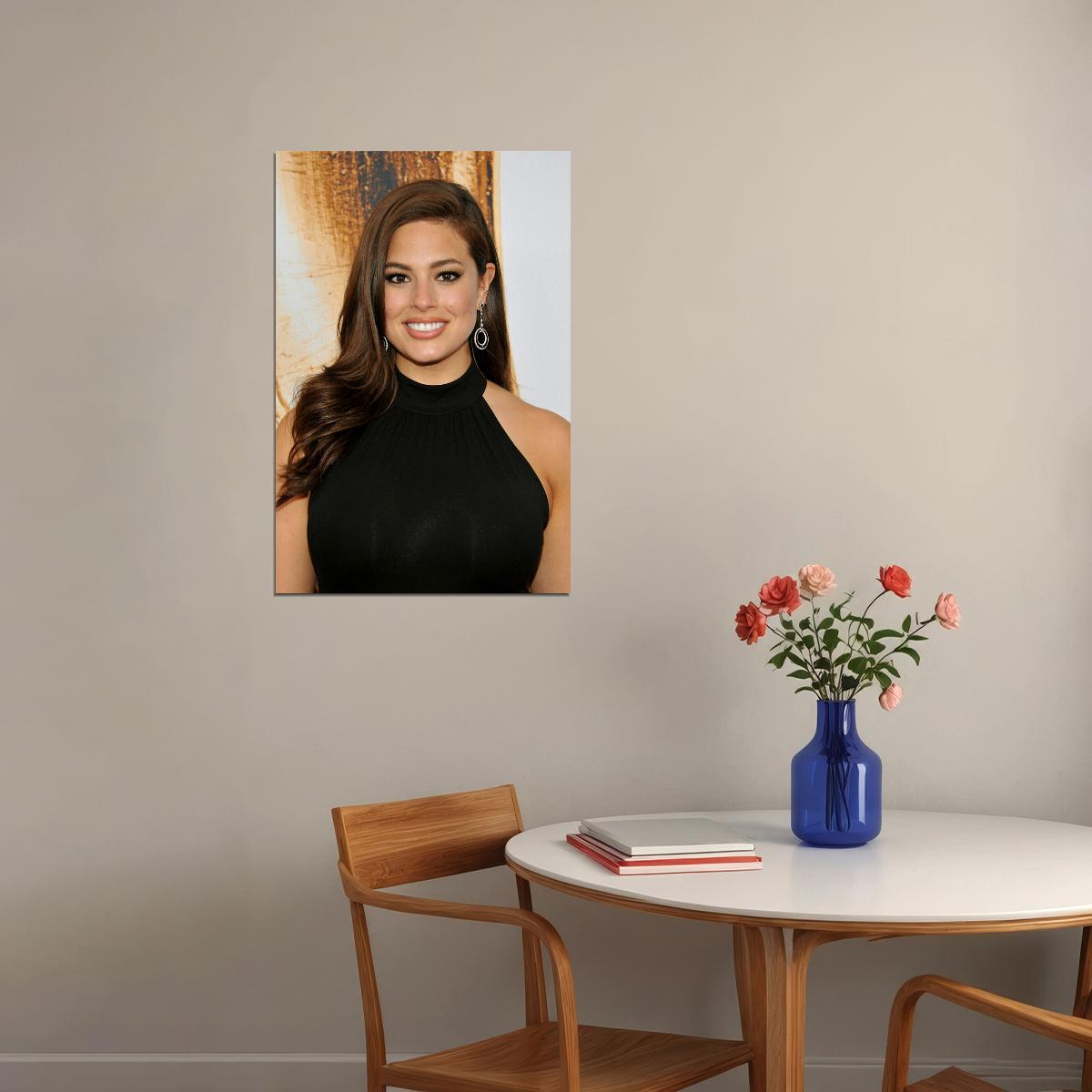 Ashley Graham Famous Female Presenter Beauty Girl Poster Wall Art Print Home Wall Decor - xonomax