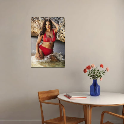 Ashley Graham Famous Female Presenter Sexy Girl Poster Wall Art Print Home Wall Decor - xonomax