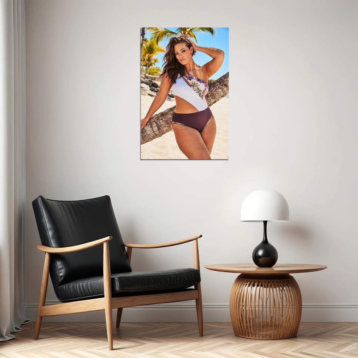 Ashley Graham Celebrity Attractive Female Model Poster Wall Art Print Home Wall Decor - xonomax