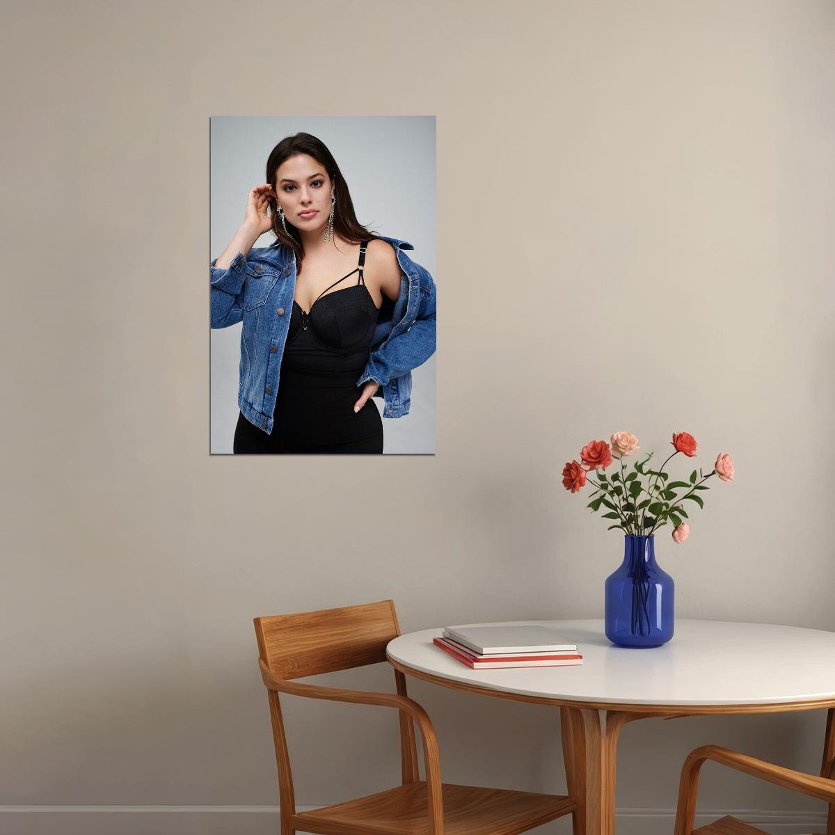 Ashley Graham Celebrity Attractive Model Poster Wall Art Print Home Wall Decor - xonomax