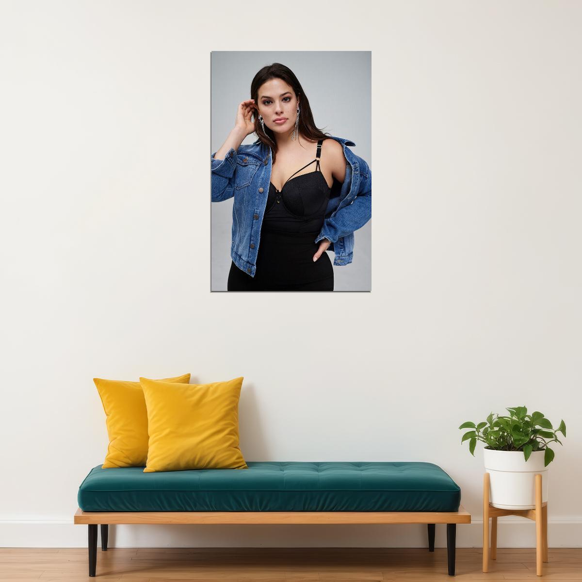 Ashley Graham Celebrity Attractive Model Poster Wall Art Print Home Wall Decor - xonomax