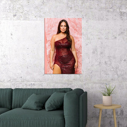 Ashley Graham Celebrity Plus Size Sexy Model Poster Wall Art Print Home Wall Decor - xonomax
