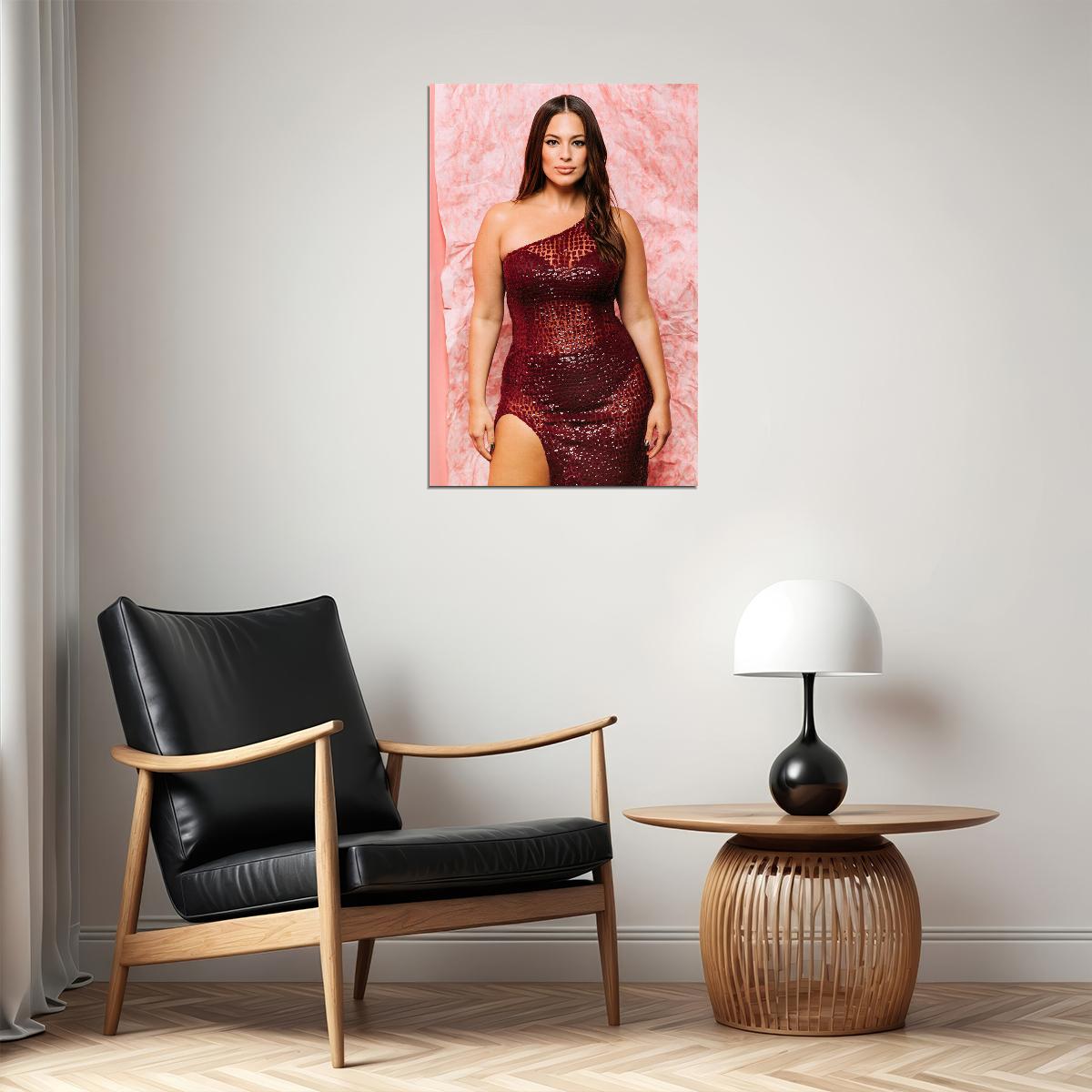 Ashley Graham Celebrity Plus Size Sexy Model Poster Wall Art Print Home Wall Decor - xonomax