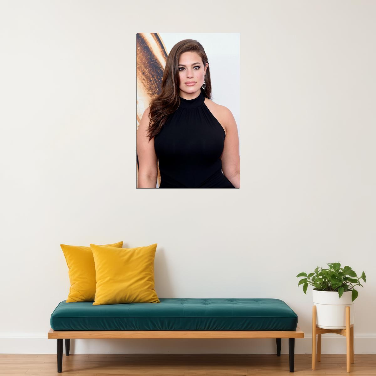 Ashley Graham Celebrity Tv Presenter Beauty Model Poster Wall Art Print Home Wall Decor - xonomax