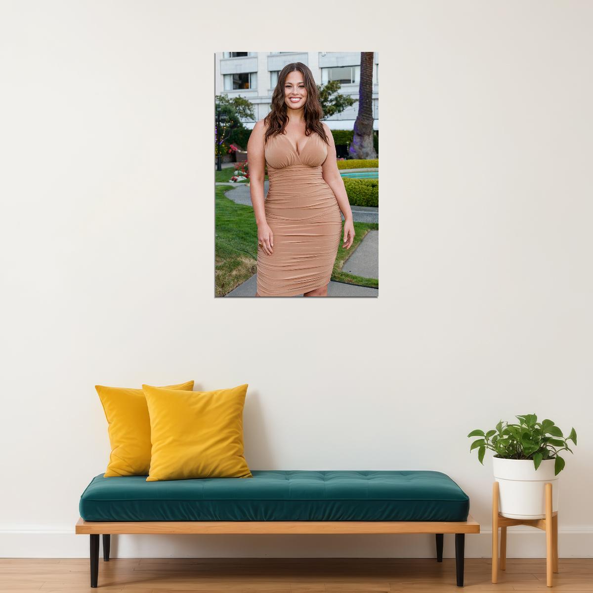 Ashley Graham Celebrity Tv Presenter Model Artist Poster Wall Art Print Home Wall Decor - xonomax