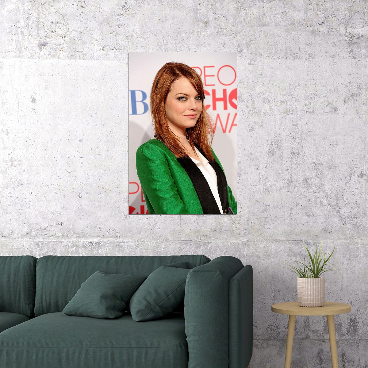 Emma Stone Celebrity Cinema Actress Voice Actor Poster Wall Art Print Home Wall Decor - xonomax