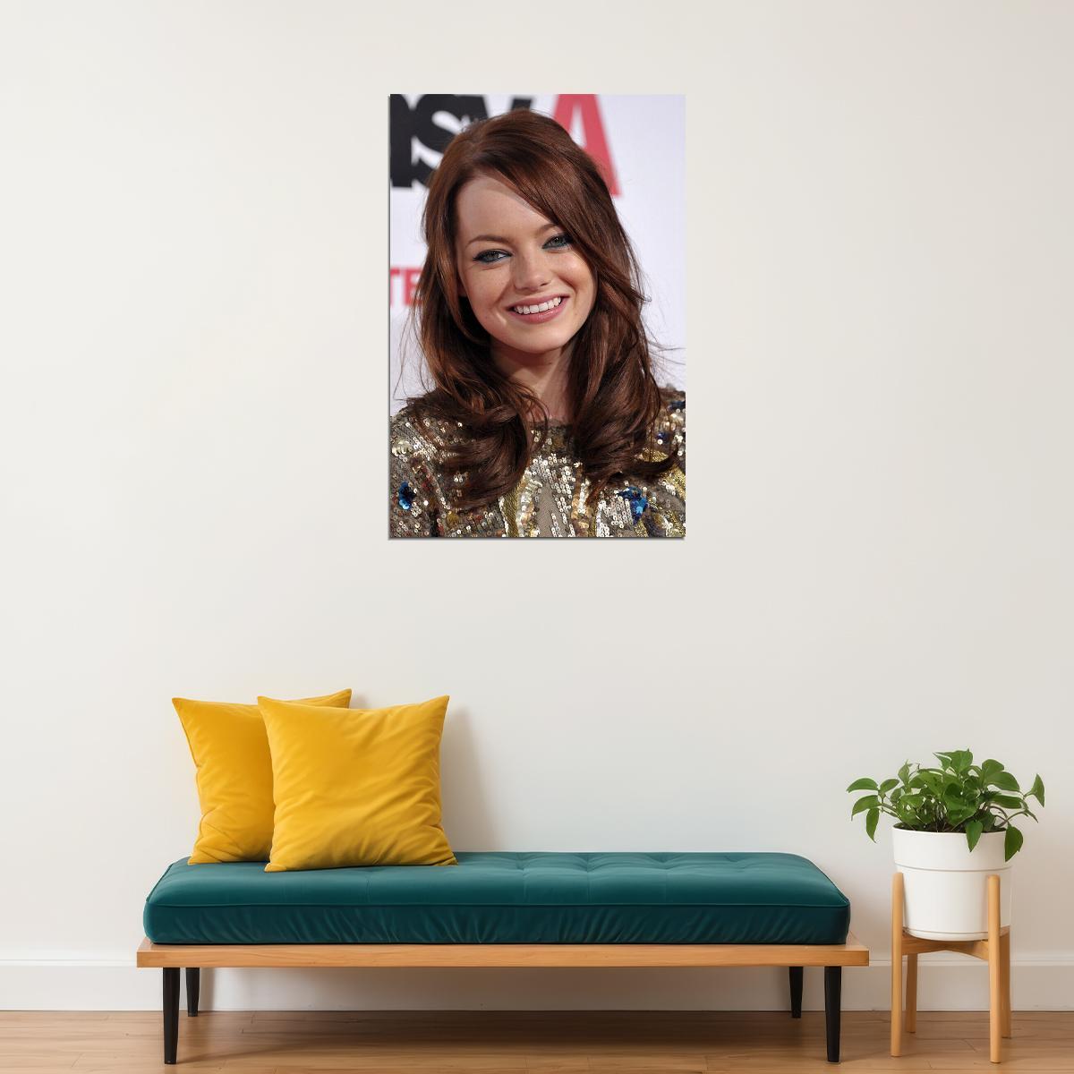 Emma Stone Celebrity Movie Actor Artist Poster Wall Art Print Home Wall Decor - xonomax