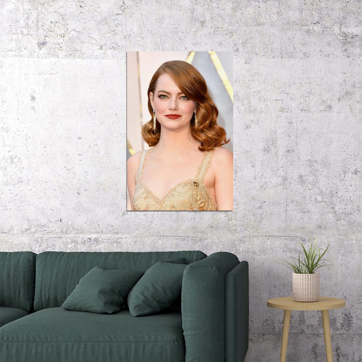 Emma Stone Celebrity Cinema Actress Artist Poster Wall Art Print Home Wall Decor - xonomax