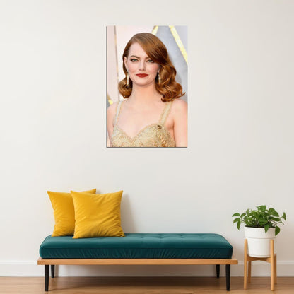 Emma Stone Celebrity Cinema Actress Artist Poster Wall Art Print Home Wall Decor - xonomax
