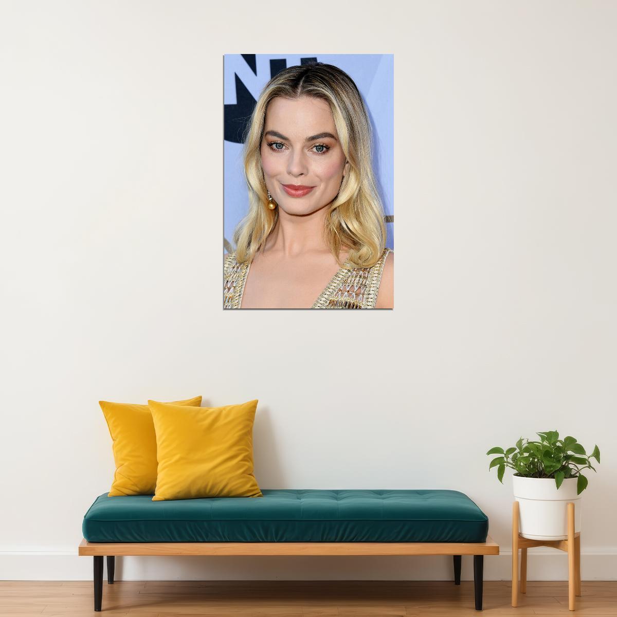 Margot Robbie Celebrity Cinema Actor Beauty Girl Poster Wall Art Print Home Wall Decor - xonomax