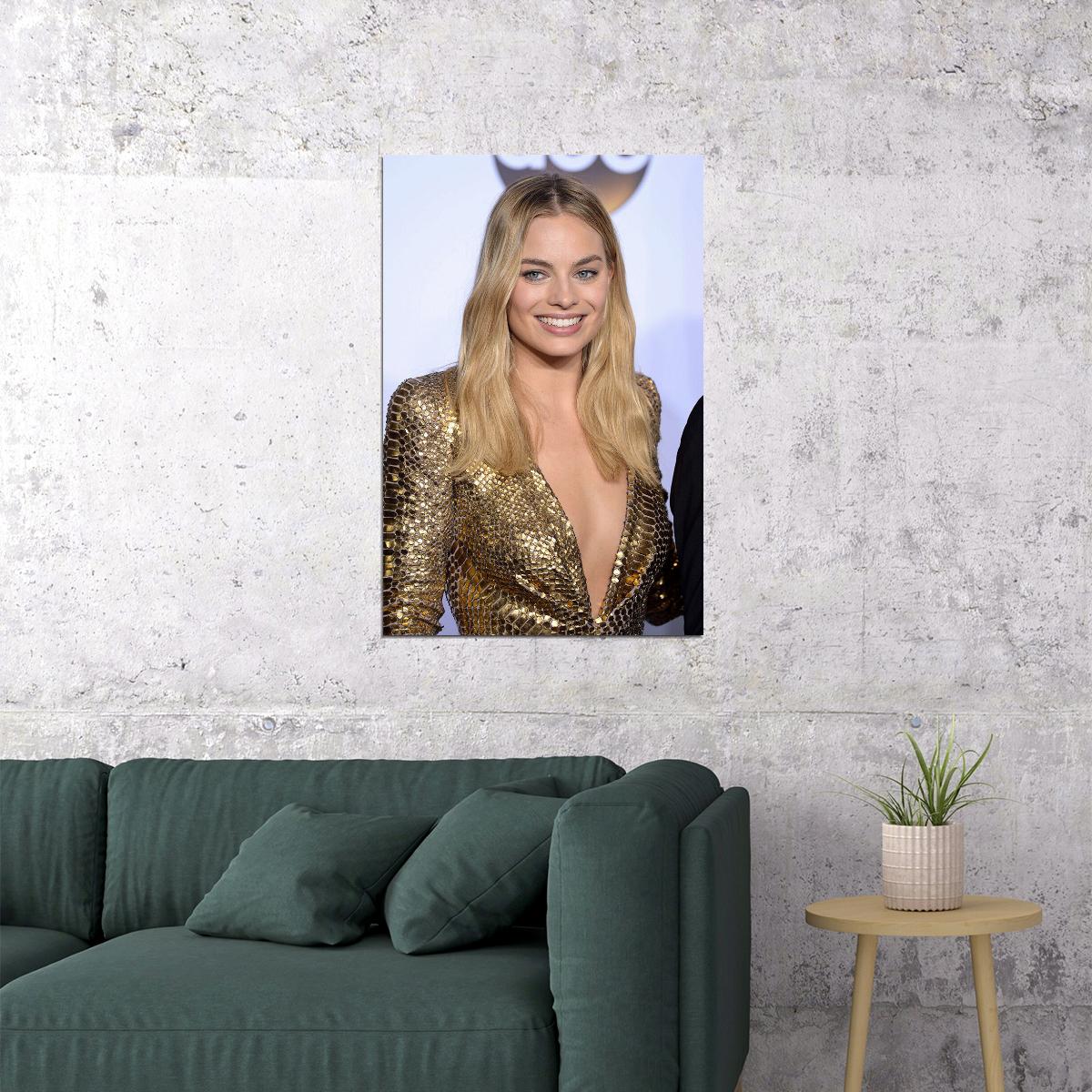 Margot Robbie Celebrity Cinema Actress Filmmaker Poster Wall Art Print Home Wall Decor - xonomax