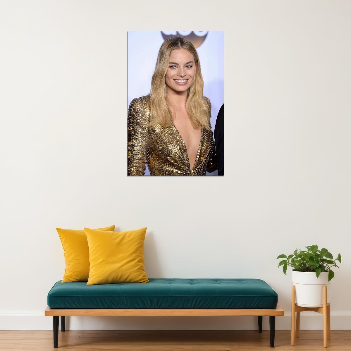 Margot Robbie Celebrity Cinema Actress Filmmaker Poster Wall Art Print Home Wall Decor - xonomax