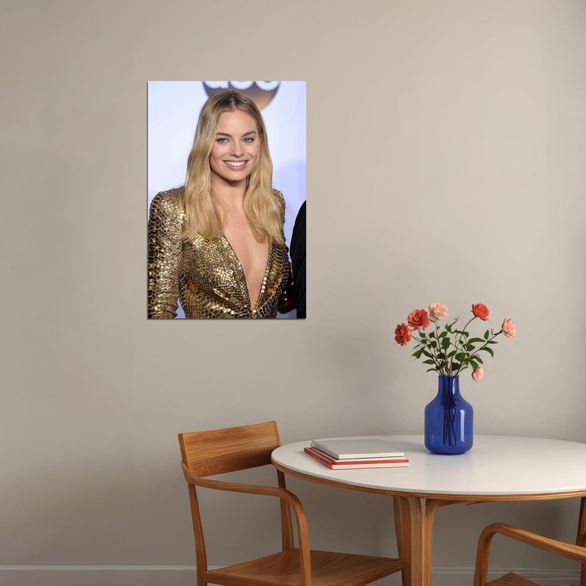 Margot Robbie Celebrity Cinema Actress Filmmaker Poster Wall Art Print Home Wall Decor - xonomax