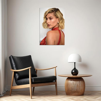 Hailey Baldwin Celebrity Actor Beauty Model Poster Wall Art Print Home Wall Decor - xonomax