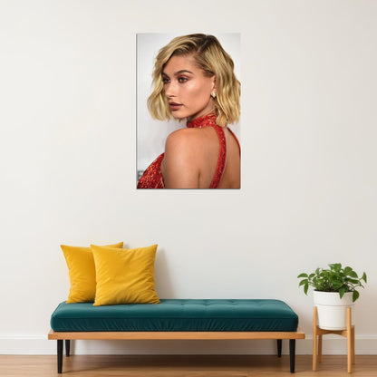 Hailey Baldwin Celebrity Actor Beauty Model Poster Wall Art Print Home Wall Decor - xonomax