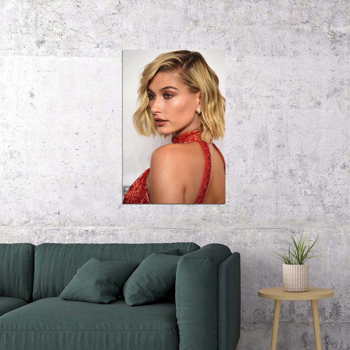 Hailey Baldwin Celebrity Actor Beauty Model Poster Wall Art Print Home Wall Decor - xonomax