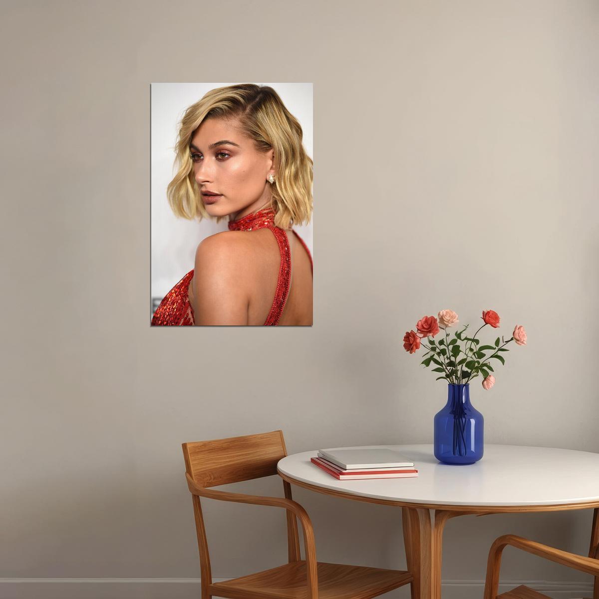 Hailey Baldwin Celebrity Actor Beauty Model Poster Wall Art Print Home Wall Decor - xonomax