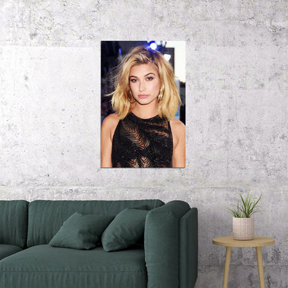Hailey Baldwin Celebrity Cinema Actor Model Poster Wall Art Print Home Wall Decor - xonomax